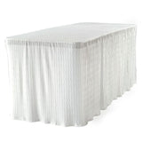6 ft. White Table Cloth Made for Folding Tables