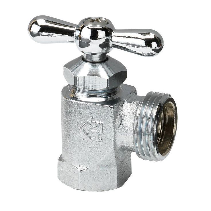 1/2 in. FIP x MHT Chrome-Plated Brass Washing Machine Valve