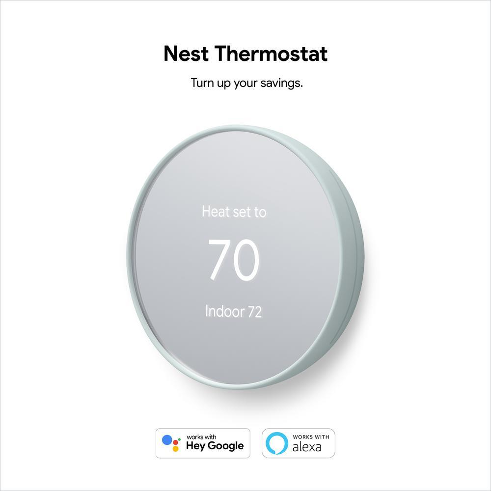 Nest Thermostat - Smart Programmable Wi-Fi Thermostat - Fog - Super Arbor