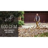Worx TRIVAC 2.0 70 MPH 600 CFM Electric 12 Amp 3-in-1 Blower, Mulcher, Yard and Lawn Vacuum with Metal Impeller - Super Arbor