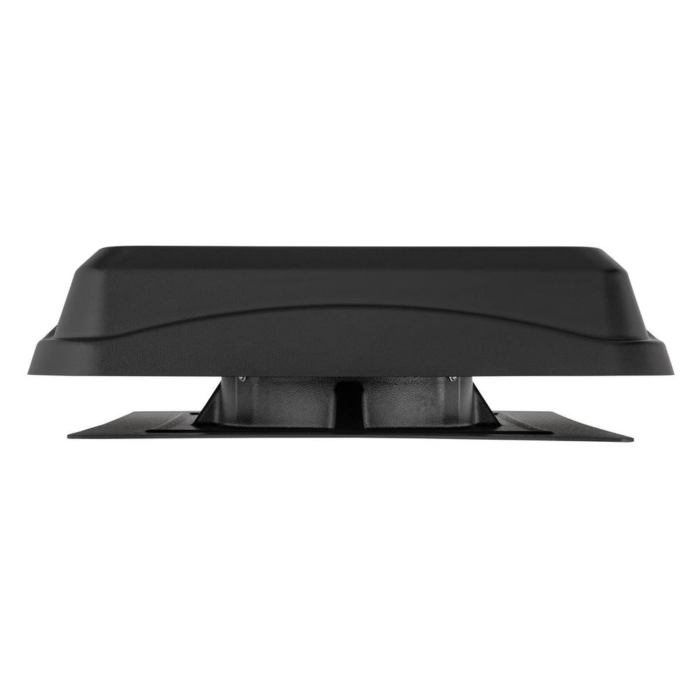 537 CFM Black Plastic Solar Powered Attic Fan with Built-in Screen - Super Arbor