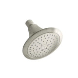 Forte 1-Spray 5.5 in. Single Wall Mount Fixed Rain Shower Head in Vibrant Brushed Nickel - Super Arbor