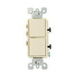 Decora 15 Amp 3-Way AC Combination Switch, White - Super Arbor