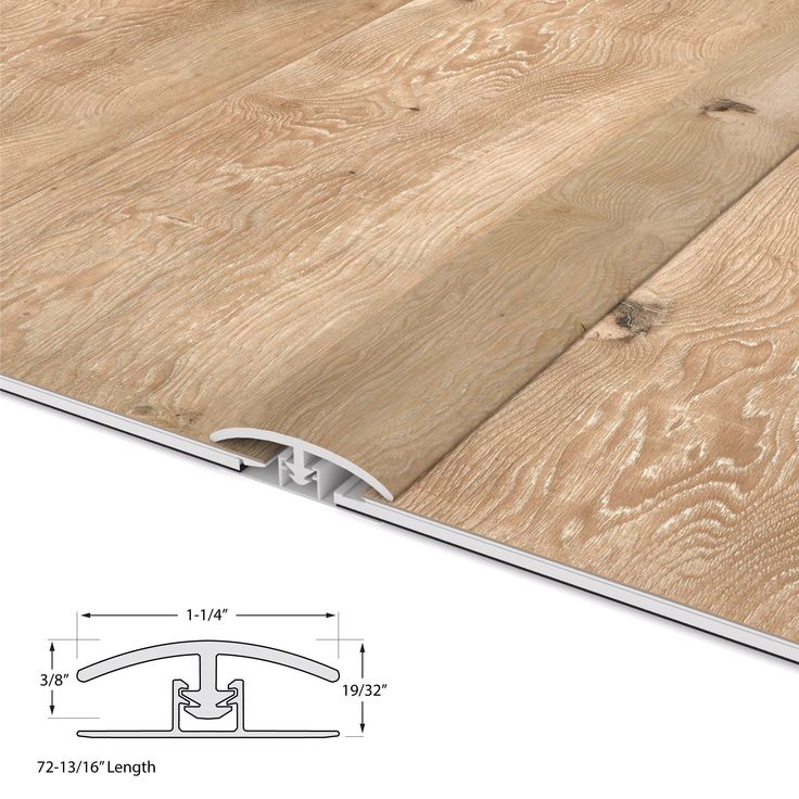 CALI Longboards Seaboard Oak 0.5-in T x 1.25-in W x 72.83-in L Vinyl T-moulding