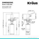Kraus Kitchen Soap and Lotion Dispenser, Stainless Steel (KSD-41SS)