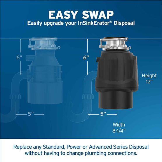 InSinkErator Contractor 333 Garbage Disposal, 3/4 HP