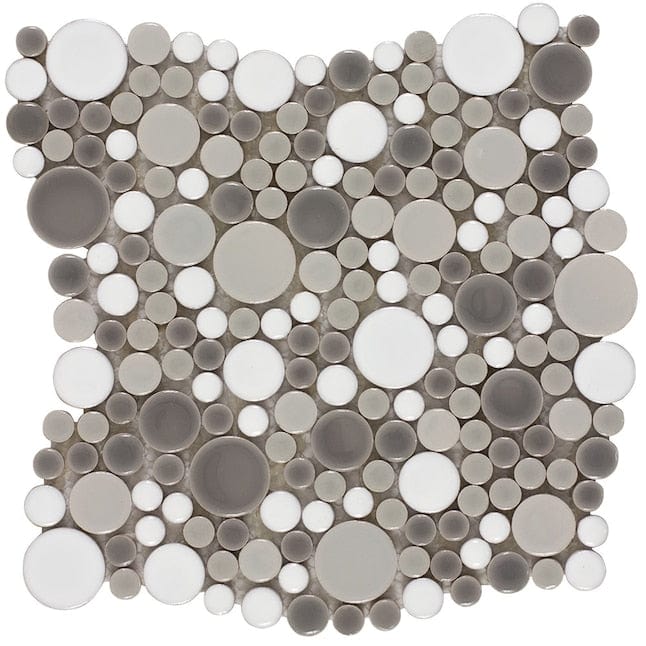 Elida Ceramica Rounded Blend 11-in x 11-in Glazed Porcelain Circular Stone Look Wall Tile (0.81-sq. ft/ Piece)