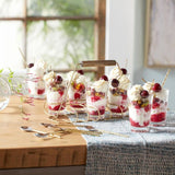 8-Piece Glass and Metal Entertaining Set with Caddy and Individual Serving Spoons