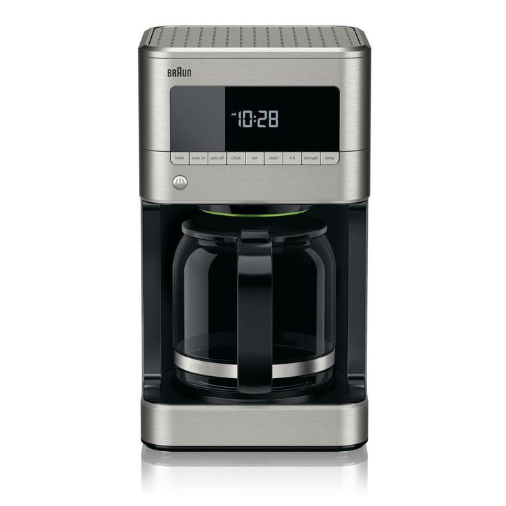 BrewSense 12-Cup Stainless Steel Drip Coffee Maker with Temperature Control