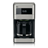 BrewSense 12-Cup Stainless Steel Drip Coffee Maker with Temperature Control