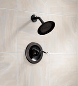 Delta Windemere Oil Rubbed Bronze 1-Handle Shower Faucet with Valve, 6-in Single-Function Head