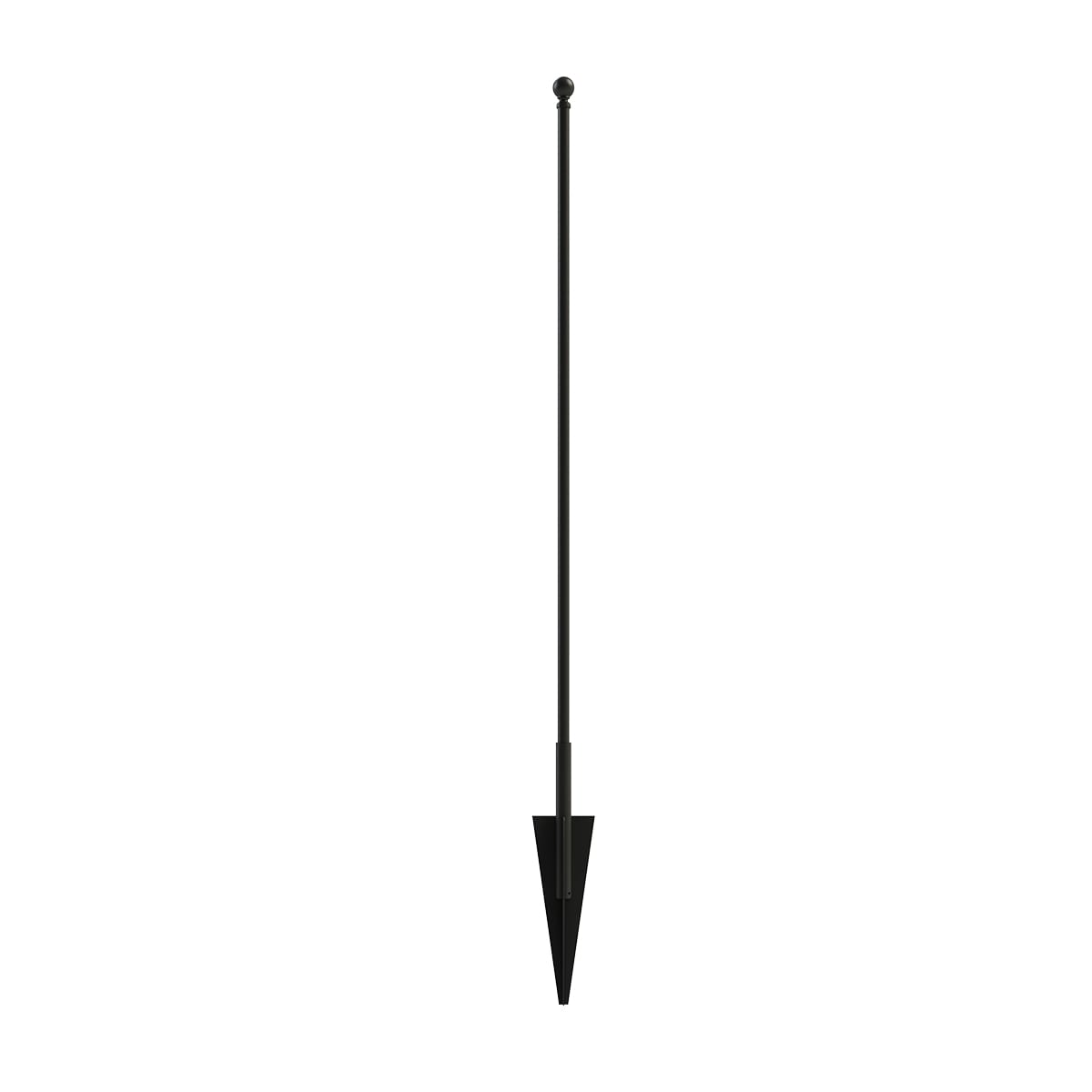 YARDLINK 3-in W Powder-coated Steel No Dig Yard Universal Fence Post
