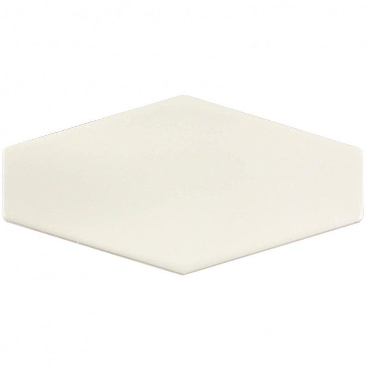 Midland Hexagon Vanilla 4 in. x 8 in. Glazed Ceramic Tile Sample
