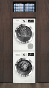 Bosch 800 Series 4-cu ft Stackable Ventless Electric Dryer, White/Chrome, ENERGY STAR, WTG86402UC