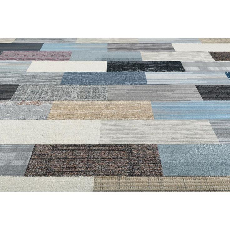 Versatile Assorted Pattern Commercial Peel and Stick 12 in. x 36 in. Carpet Tile Planks (10 Tiles/Case)