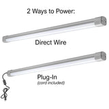 4 ft. Vapor Tight Water Tight Strip Light Plug-in Direct Wire Integrated LED Wraparound Light 3600 Lumens 4000K