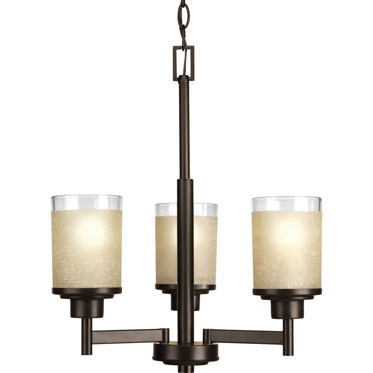 Progress Lighting Alexa 3-Light Antique Bronze Modern/Contemporary Chandelier