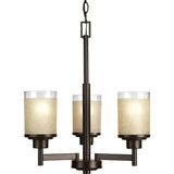 Progress Lighting Alexa 3-Light Antique Bronze Modern/Contemporary Chandelier