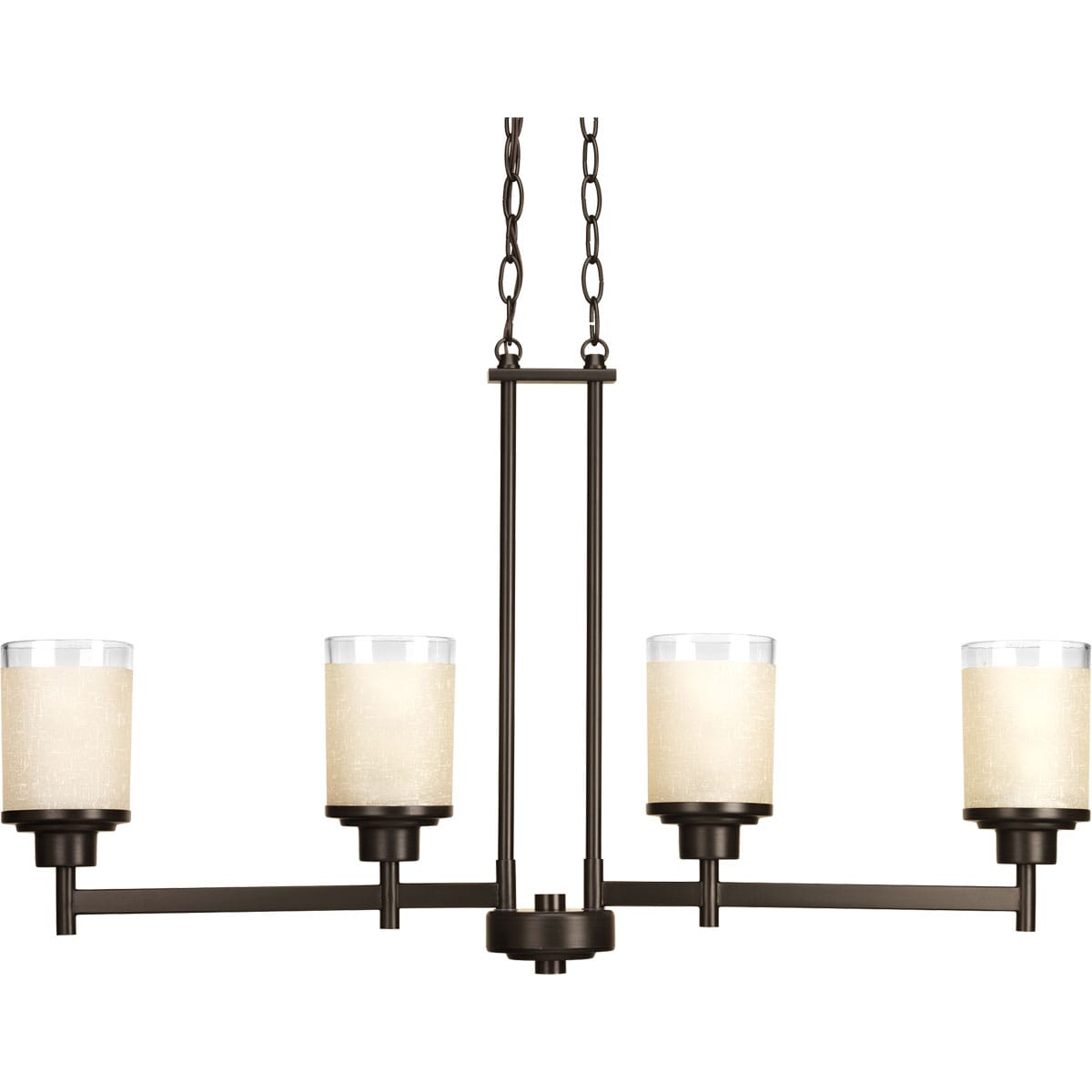 Progress Lighting Alexa 4-Light Antique Bronze Modern/Contemporary Chandelier