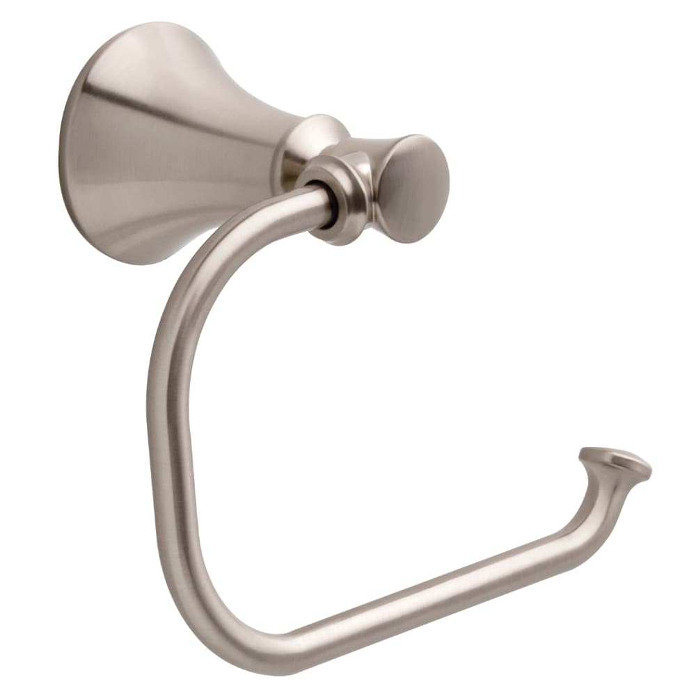 Delta Valdosta Satin Nickel Surface-Mount Single Post Toilet Paper Holder