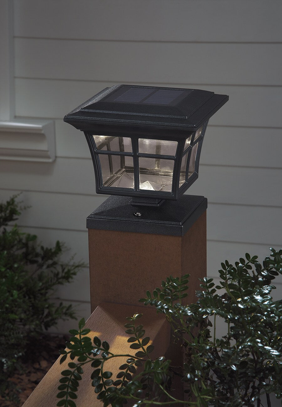 Portfolio 2-Pack 12X Brighter 14.4-Lumen Black Solar LED Path Light Kit
