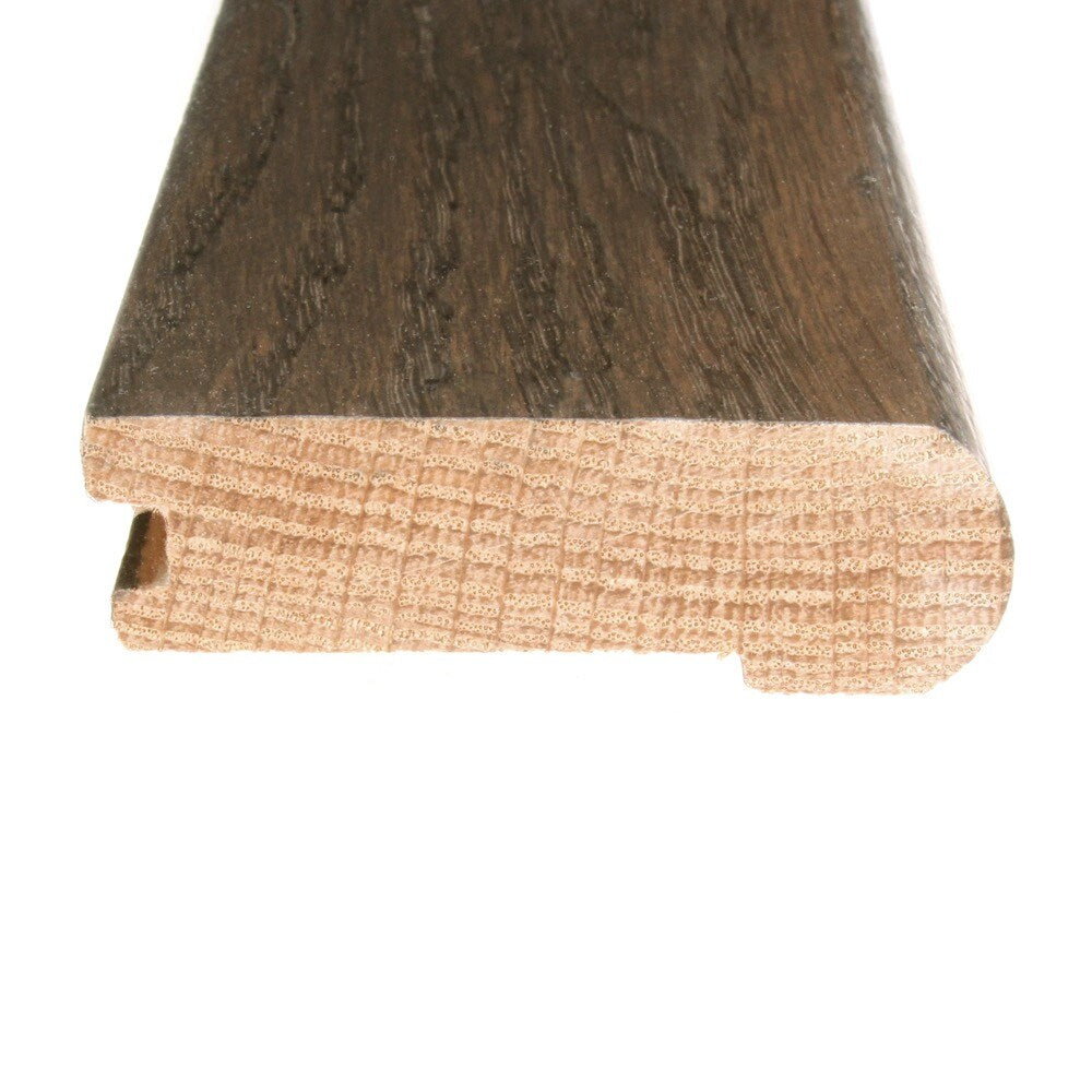 Flexco Solid Wood Stair Nose 2.75-in x 78-in Wool Prefinished Oak Stair Nosing