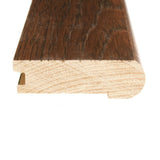 Flexco Solid Wood Stair Nose, 2.75-in x 78-in, Sable Prefinished Hickory Stair Nosing