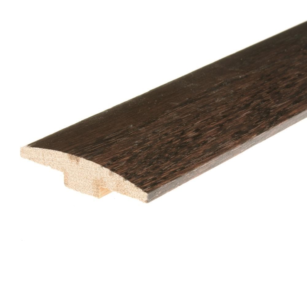Flexco Chocolate 0.46-in T x 2-in W x 78-in L Solid Wood Floor T-moulding