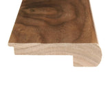 Flexco Solid Wood Stair Nose 2.75-in x 78-in Crescent Prefinished Walnut Stair Nosing