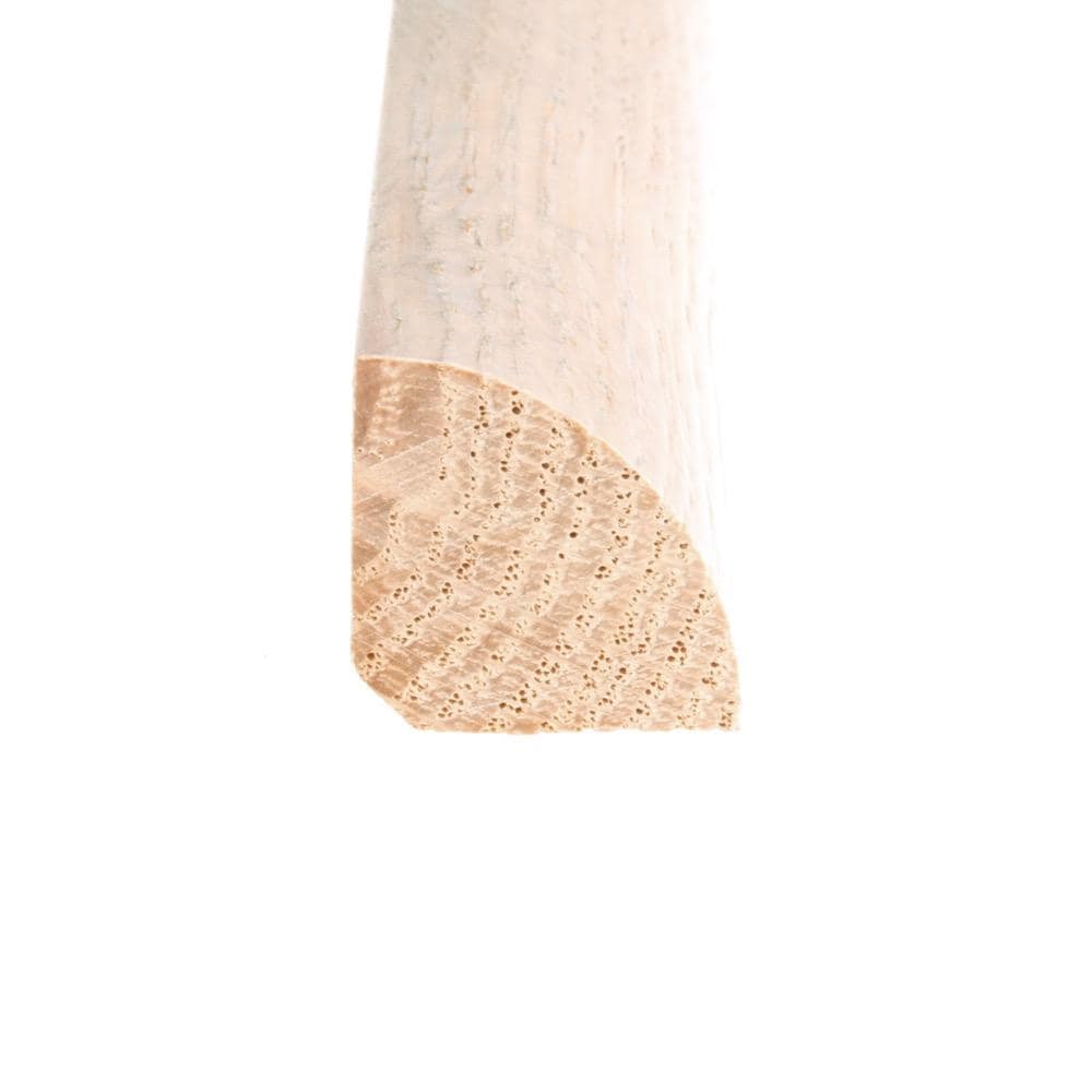 Flexco 0.75-in x 78-in Frost Solid Wood Floor Quarter Round