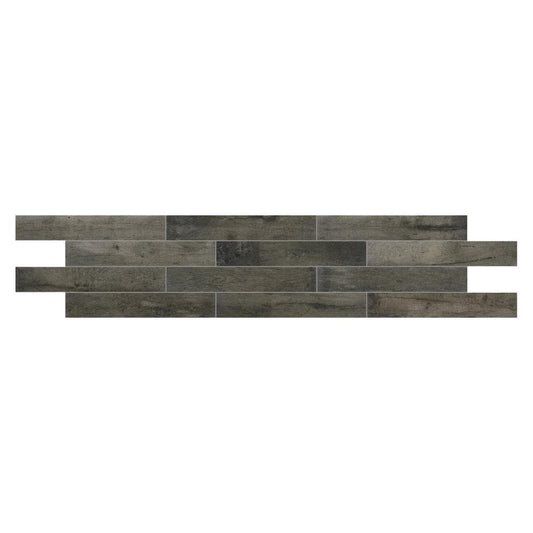 Daltile Historic Bridge Old Forge 6-in x 36-in Glazed Porcelain Wood Look Floor and Wall Tile product image