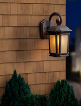 Quoizel Corrigan 13.25-in H Bronze Medium Base (E-26) Outdoor Wall Light