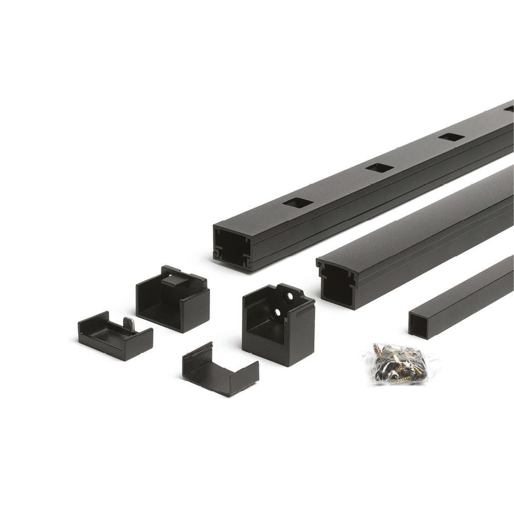 Trex Signature 6-ft x 42-in Charcoal Black Aluminum Deck Stair Rail Kit
