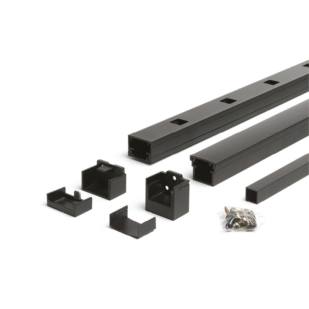 Trex Signature 6-ft x 36-in Charcoal Black Aluminum Deck Stair Rail Kit