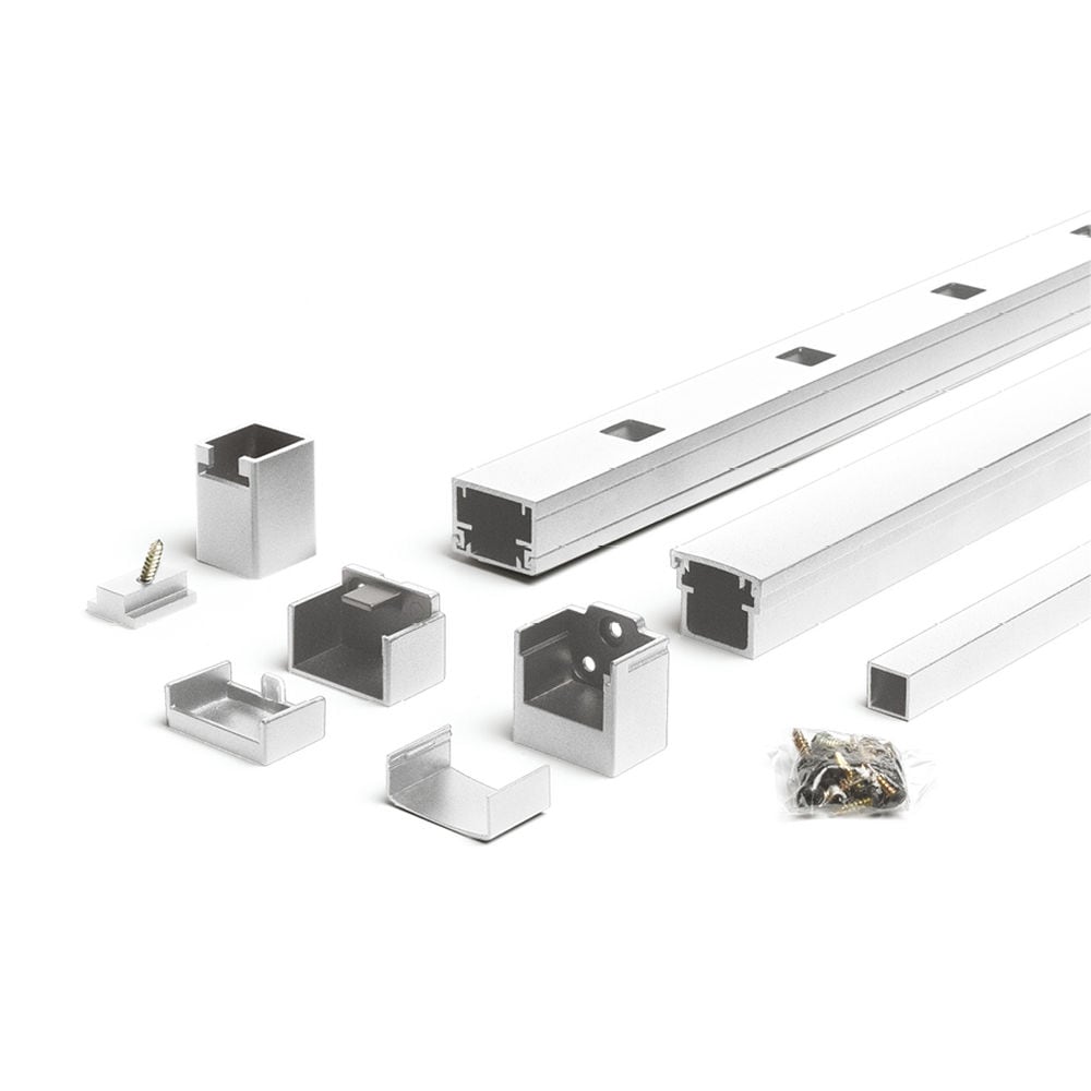 Trex Signature 8-ft x 36-in Classic White Aluminum Deck Stair Rail Kit
