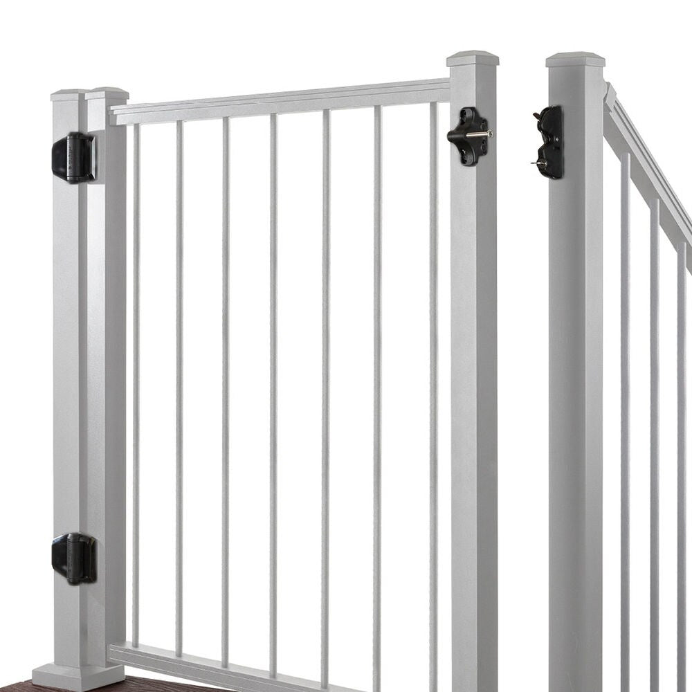 Trex 48-in L x 42-in H Classic White Aluminum Deck Railing Gate (Assembly Required)