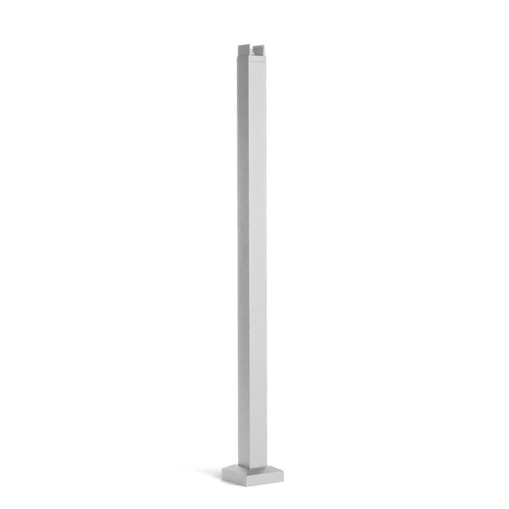 Trex Signature Railing 2.5-in x 2.5-in x 3-1/4-ft Classic White Aluminum Deck Post 2-Pack
