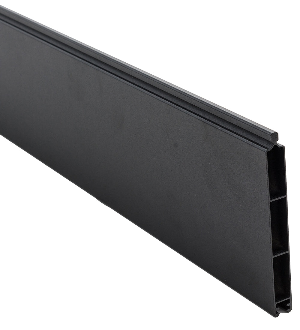 Infinity Euro 5"H x 71"W 5/8-in 6-ft H Black Aluminum Composite Fence Picket