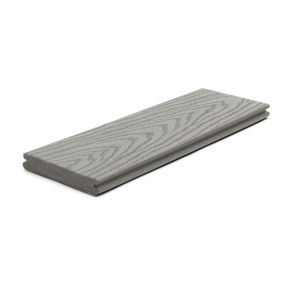 Trex Select 1-in x 6-in x 16-ft Pebble Grey Grooved Composite Deck Board