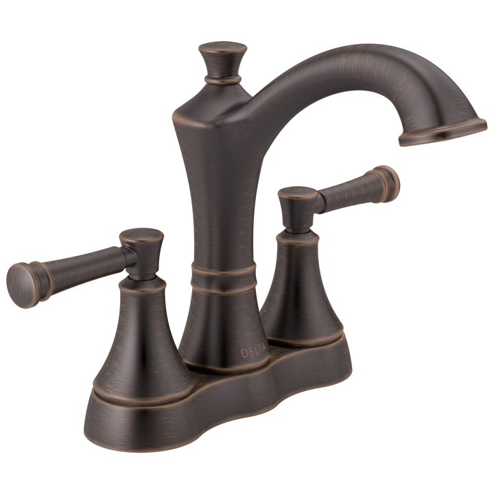 Delta Valdosta Venetian Bronze 2-Handle 4-in Centerset WaterSense Bathroom Sink Faucet with Drain