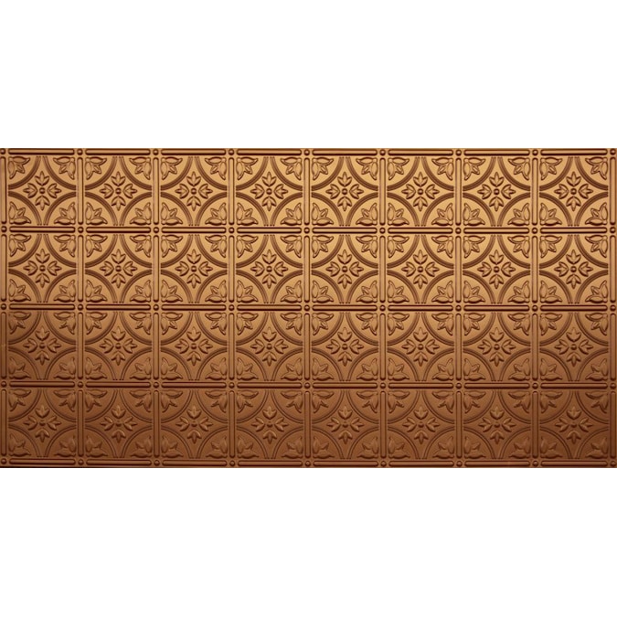 Dimensions 4-ft x 2-ft Fused Bronze Polystyrene Surface-mount Ceiling Tile (1-Pack, 8-sq ft / Case)