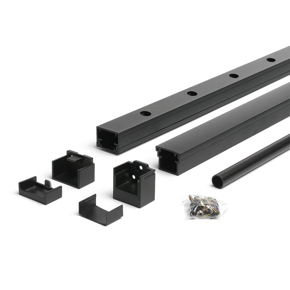Trex Signature 6-ft x 36-in Charcoal Black Aluminum Deck Rail Kit