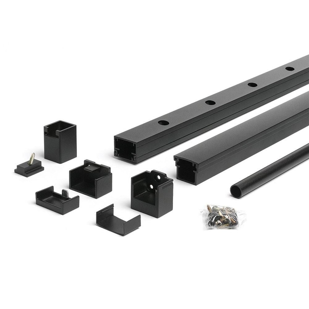 Trex Signature 6-ft x 36-in Charcoal Black Aluminum Deck Stair Rail Kit