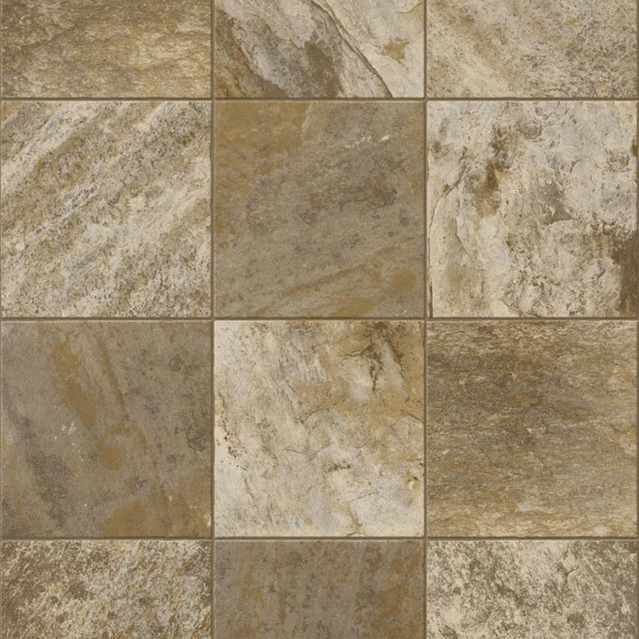 Congoleum ArmorCore LC Valley Path 12-ft W Cut-to-Length Sandy Brown Stone Look Low-Gloss Sheet Vinyl Flooring
