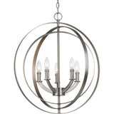 Progress Lighting Equinox 5-Light Gray Transitional Chandelier