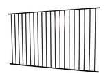 Monroe 5-ft H x 8-ft W Black Steel Decorative Fence Panel
