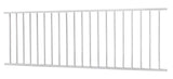 Monroe 3-ft H x 8-ft W White Steel Decorative Fence Panel