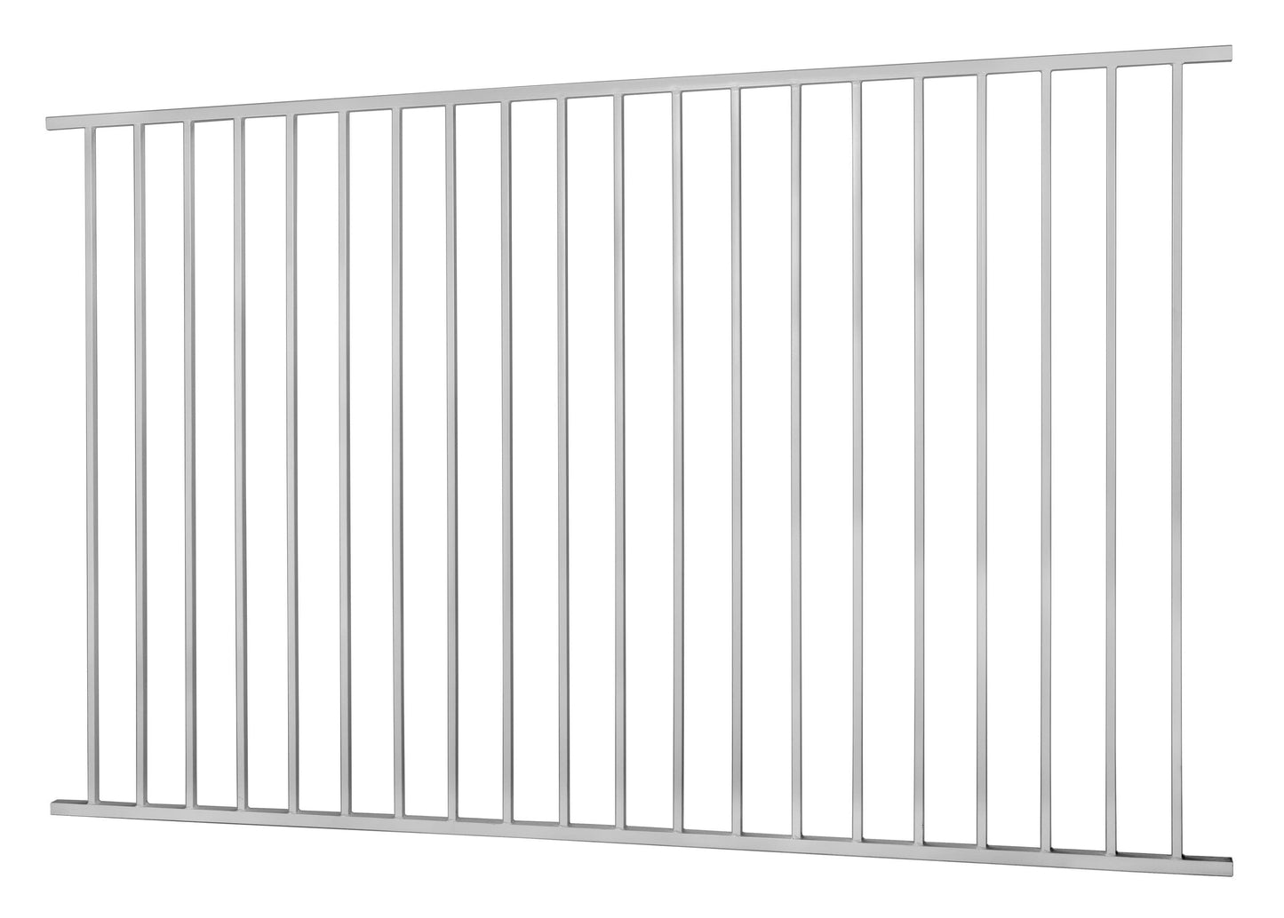 Monroe 5-ft H x 8-ft W White Steel Decorative Fence Panel