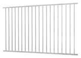 Monroe 5-ft H x 8-ft W White Steel Decorative Fence Panel