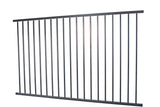 Monroe 5-ft H x 8-ft W Black Steel Decorative Fence Panel